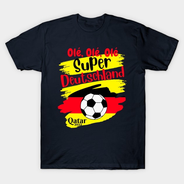 Germany Qatar World Cup 2022 T-Shirt by Ashley-Bee